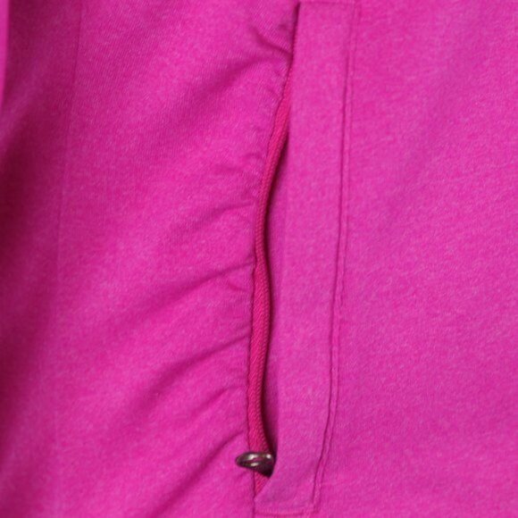 Athleta Rishi Women's XS Pink Full Zip Hooded Thigh Length Activewear Jacket - Picture 7 of 10
